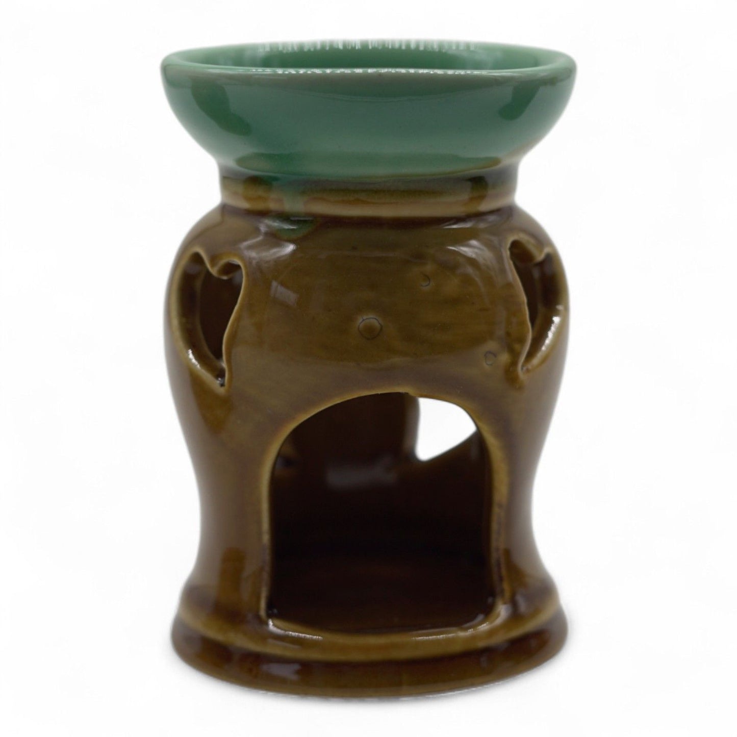 Classic Rustic Oil Burner - Heart Cut-out