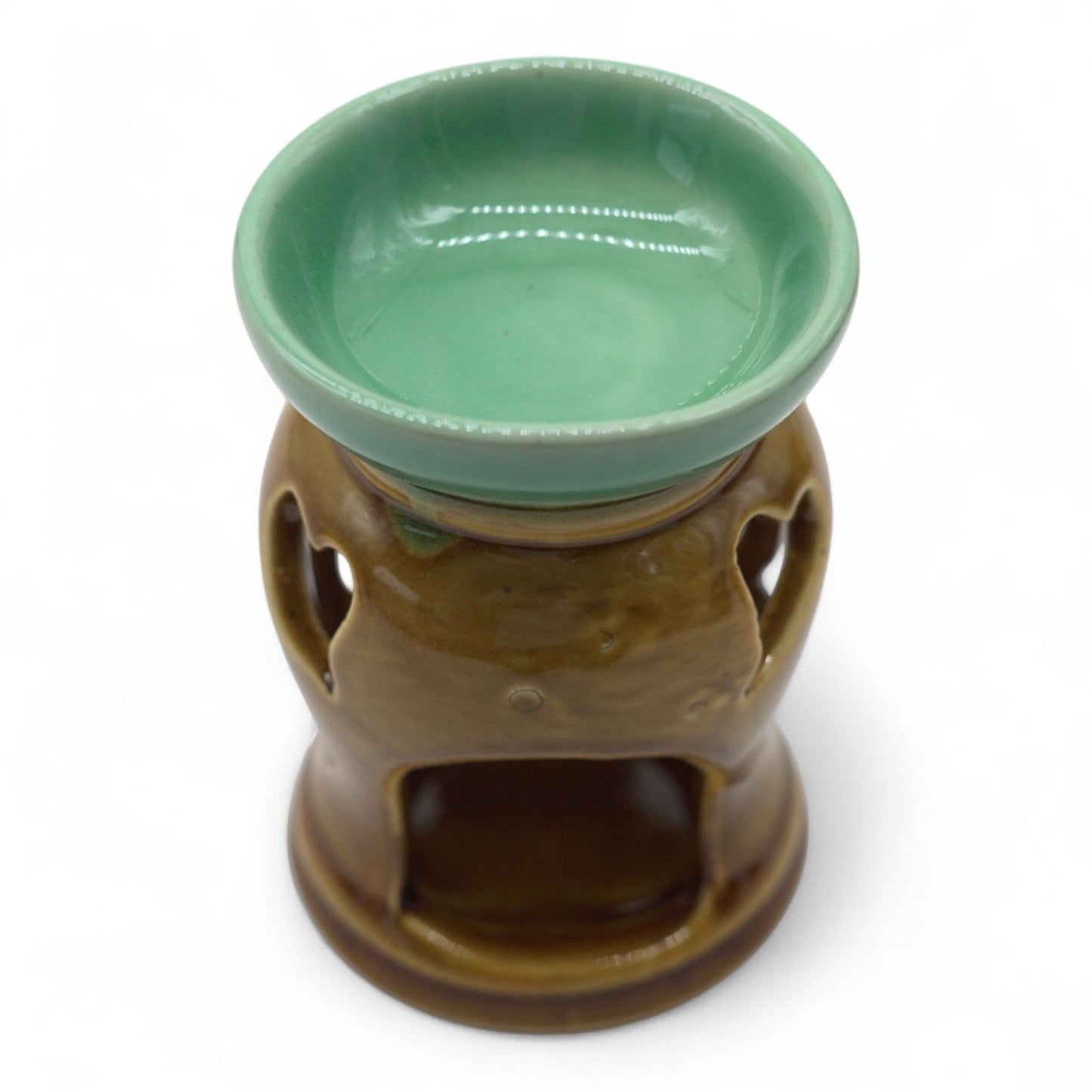 Classic Rustic Oil Burner - Heart Cut-out