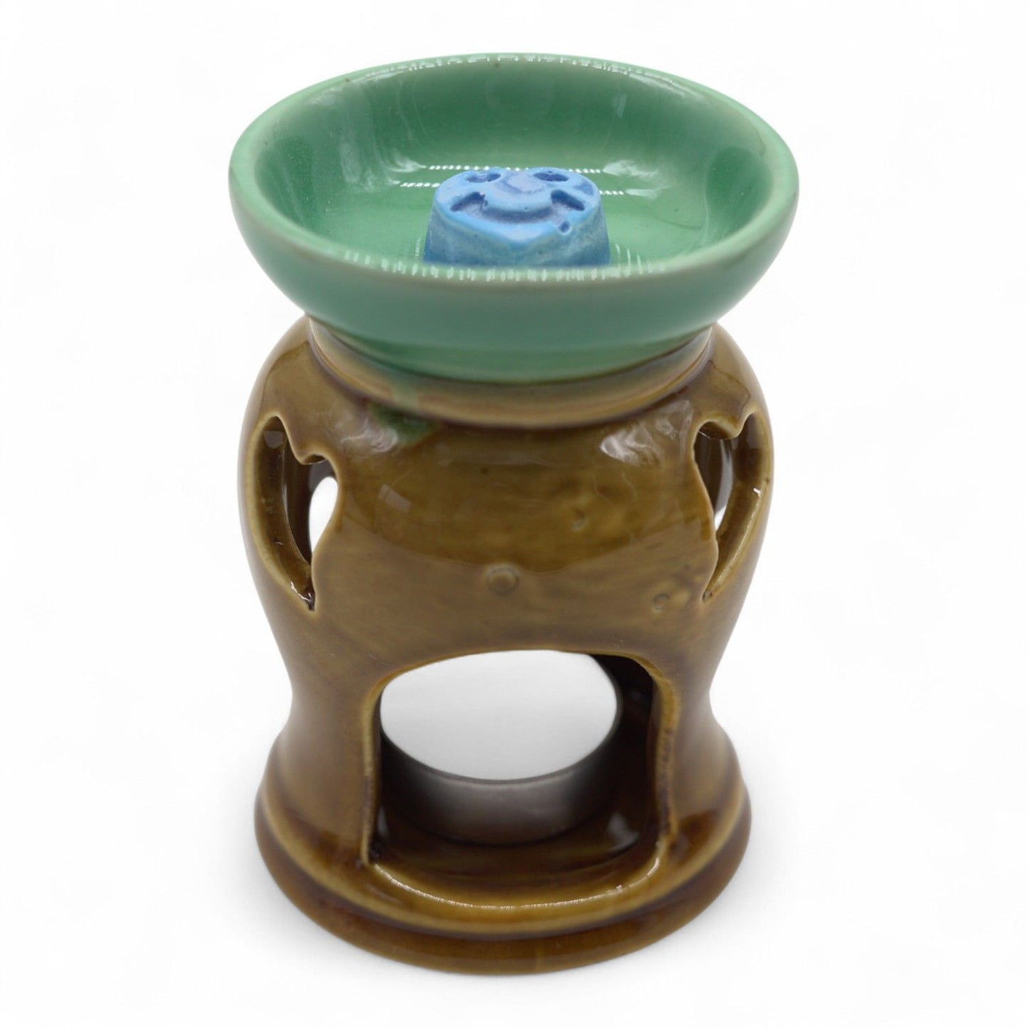 Classic Rustic Oil Burner - Heart Cut-out