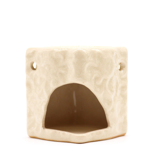 Classic Small Square Floral Oil Burner